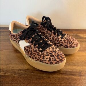 Dr. Scholl's Women's Time Off Win Lace Sneaker - Leopard